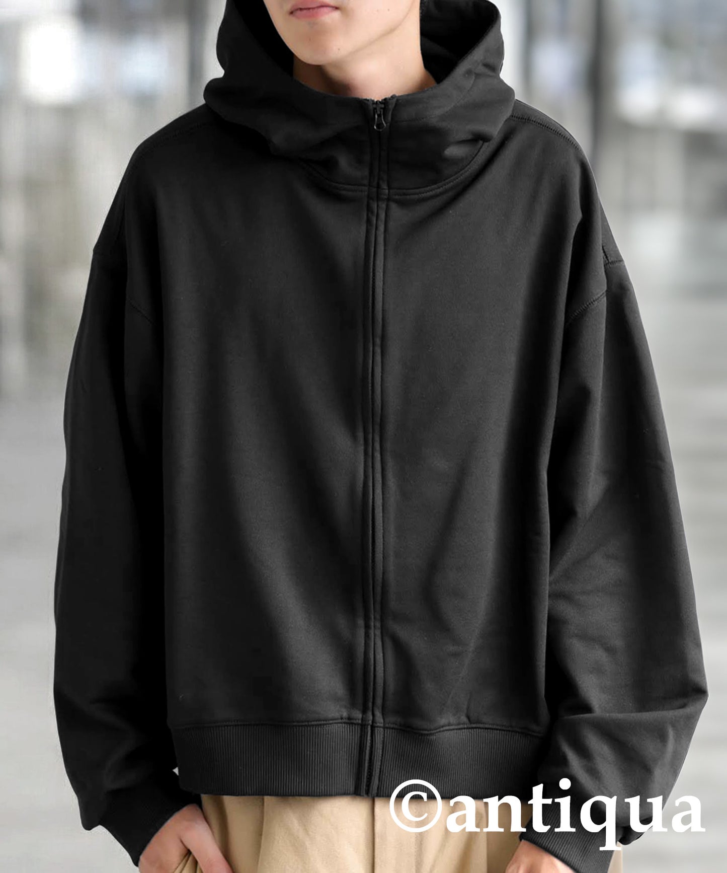 Short Zip Hoodie Men's
