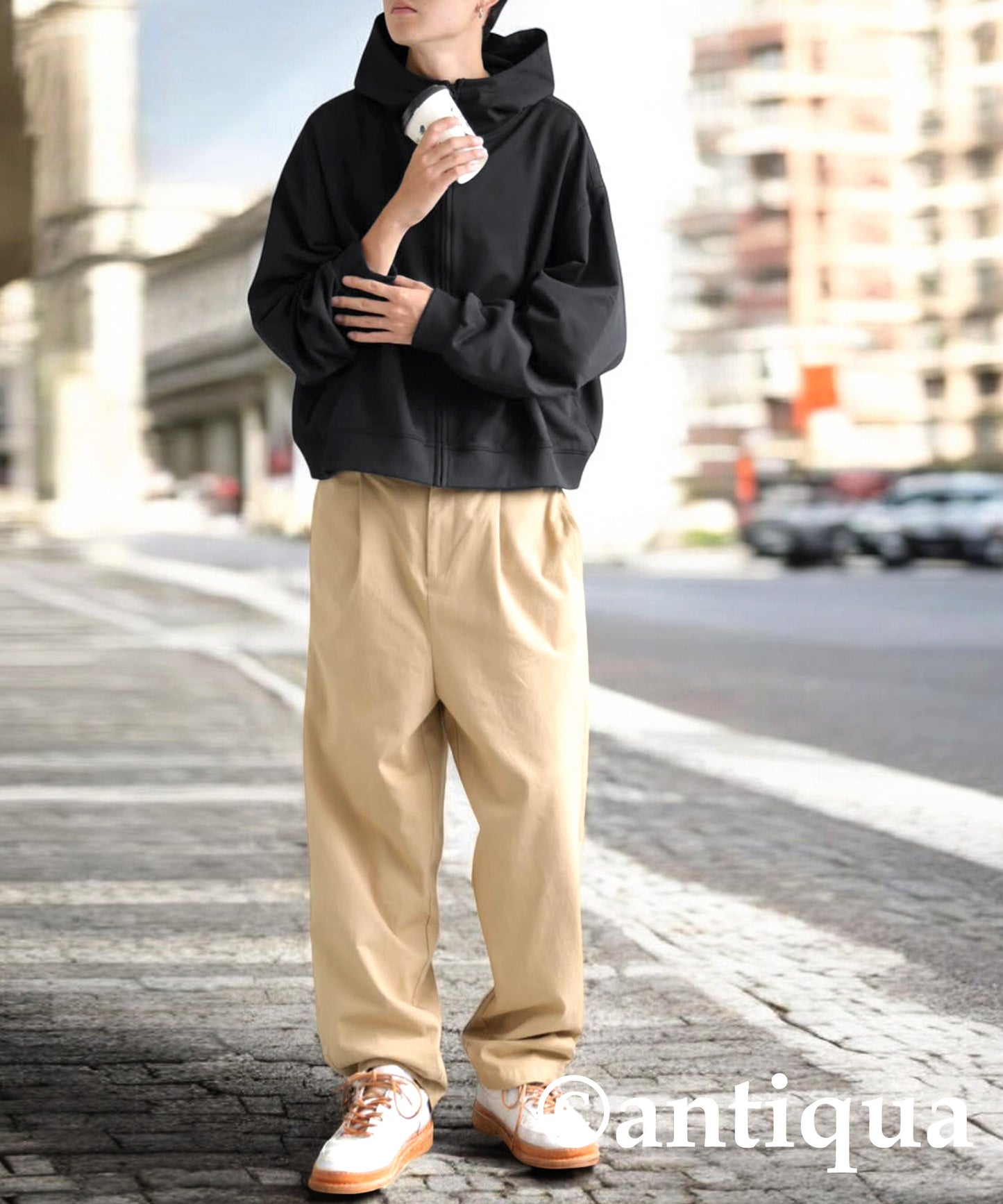 Short Zip Hoodie Men's