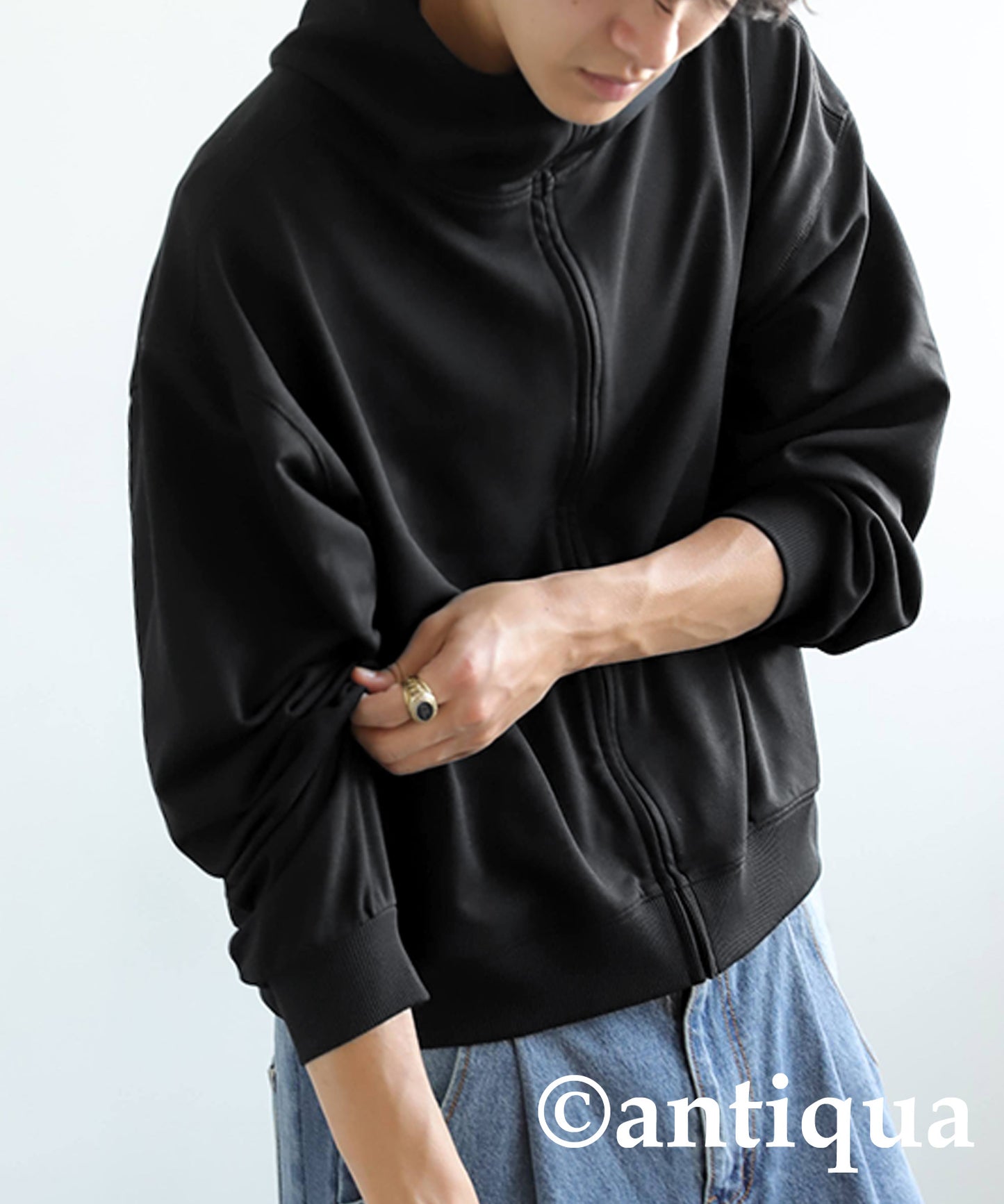 Short Zip Hoodie Men's