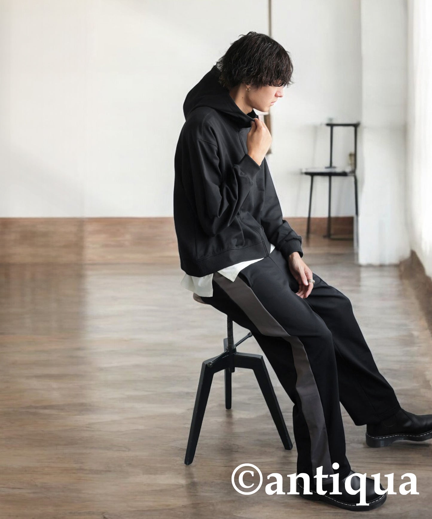 Short Zip Hoodie Men's