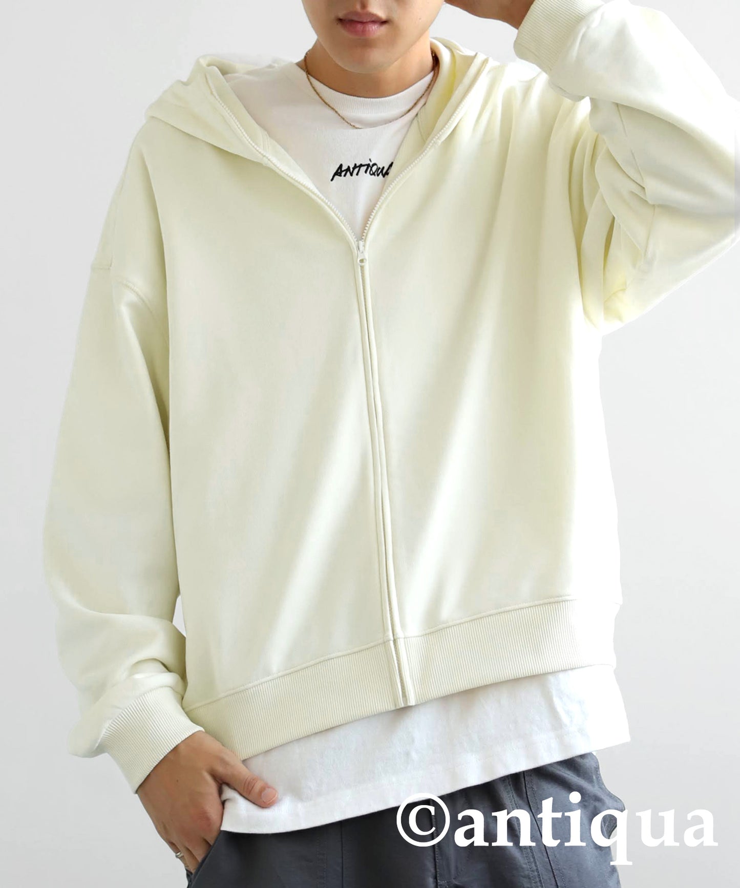 Short Zip Hoodie Men's