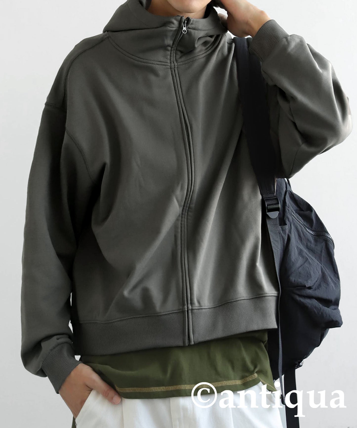 Short Zip Hoodie Men's