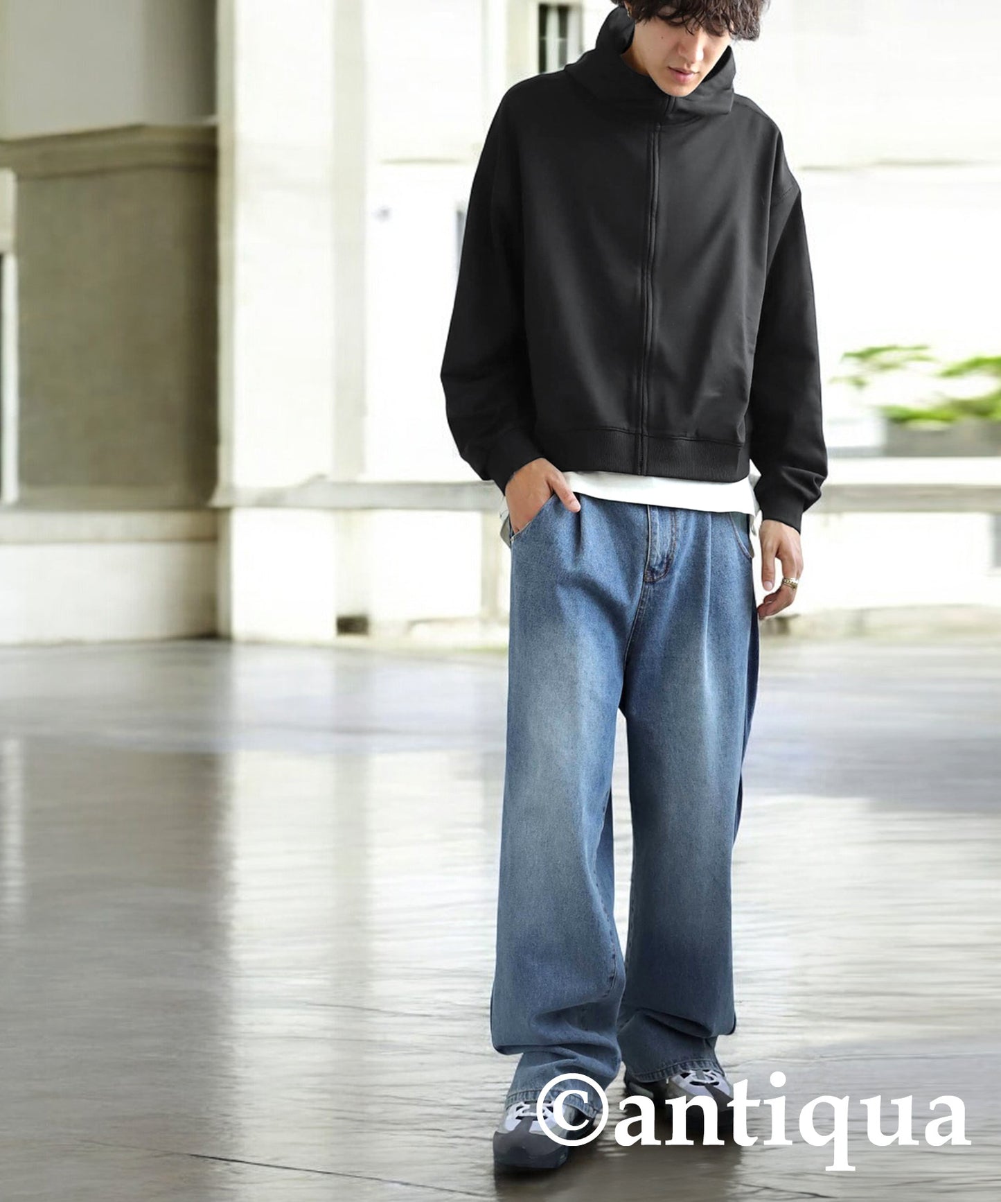 Short Zip Hoodie Men's