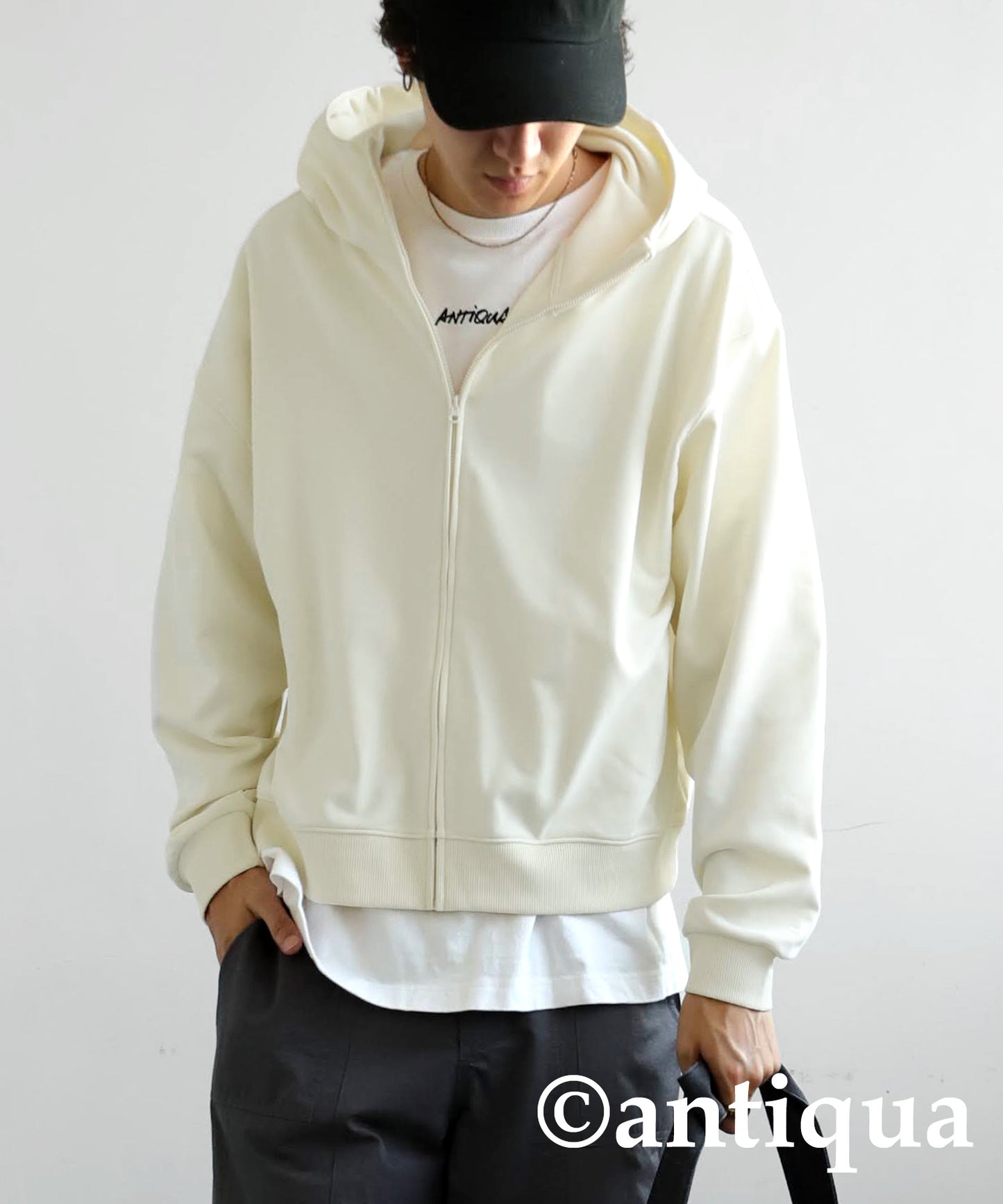 Short Zip Hoodie Men's