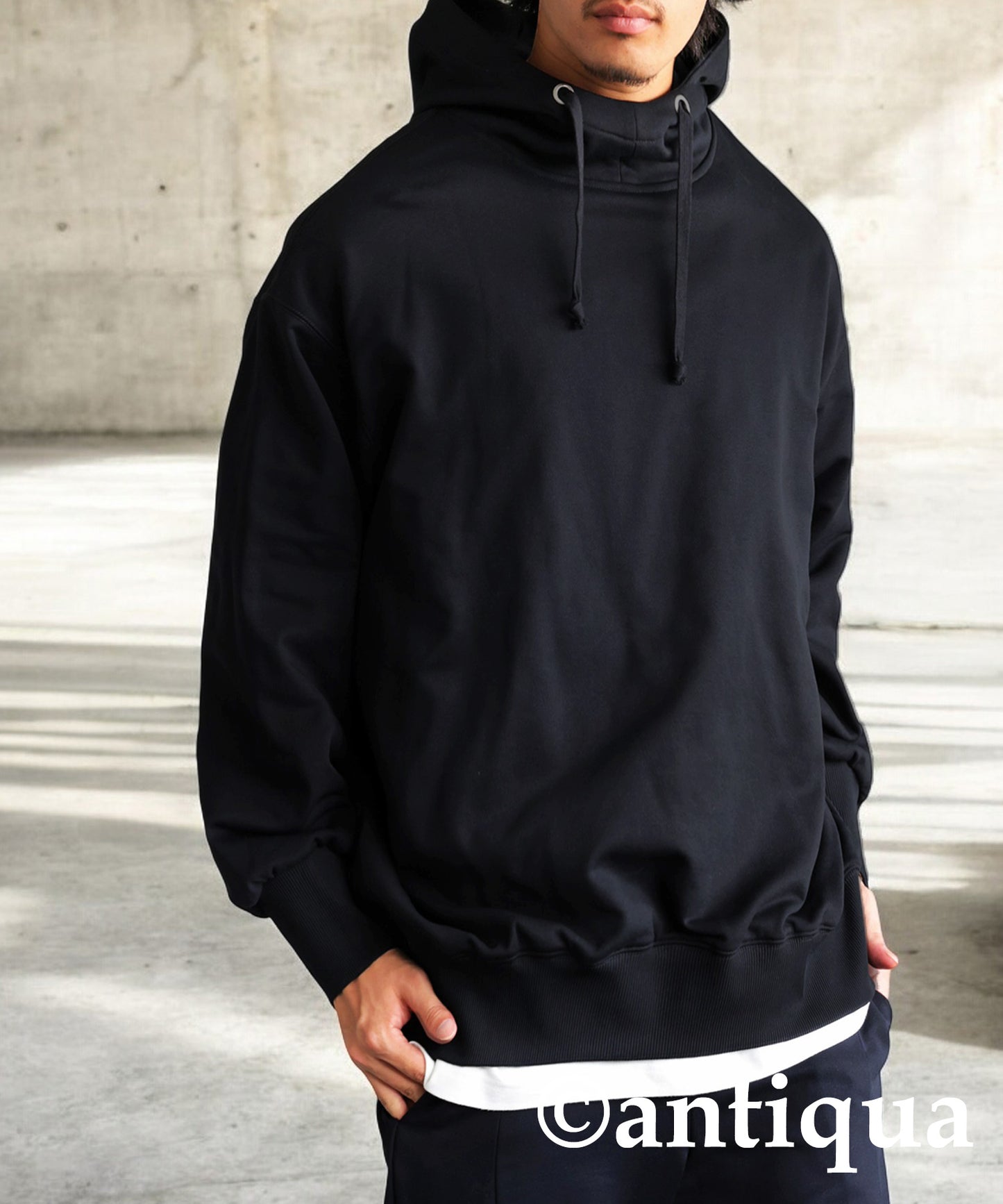 Stand Neck Hoodie Men's