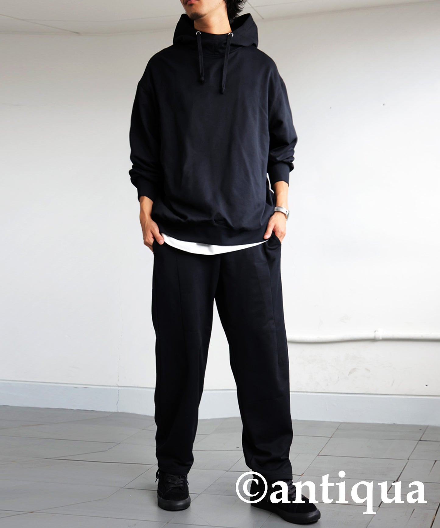 Stand Neck Hoodie Men's