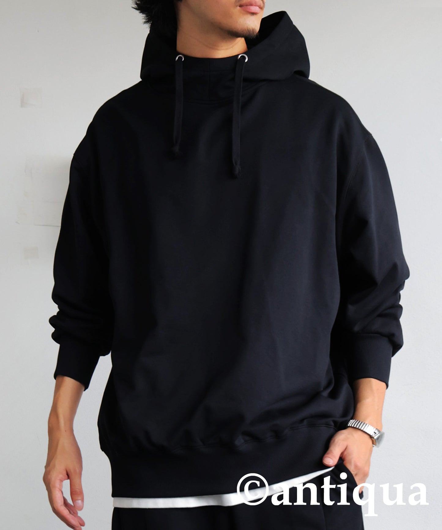 Stand Neck Hoodie Men's