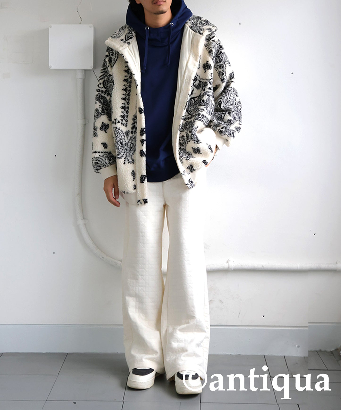 Stand Neck Hoodie Men's