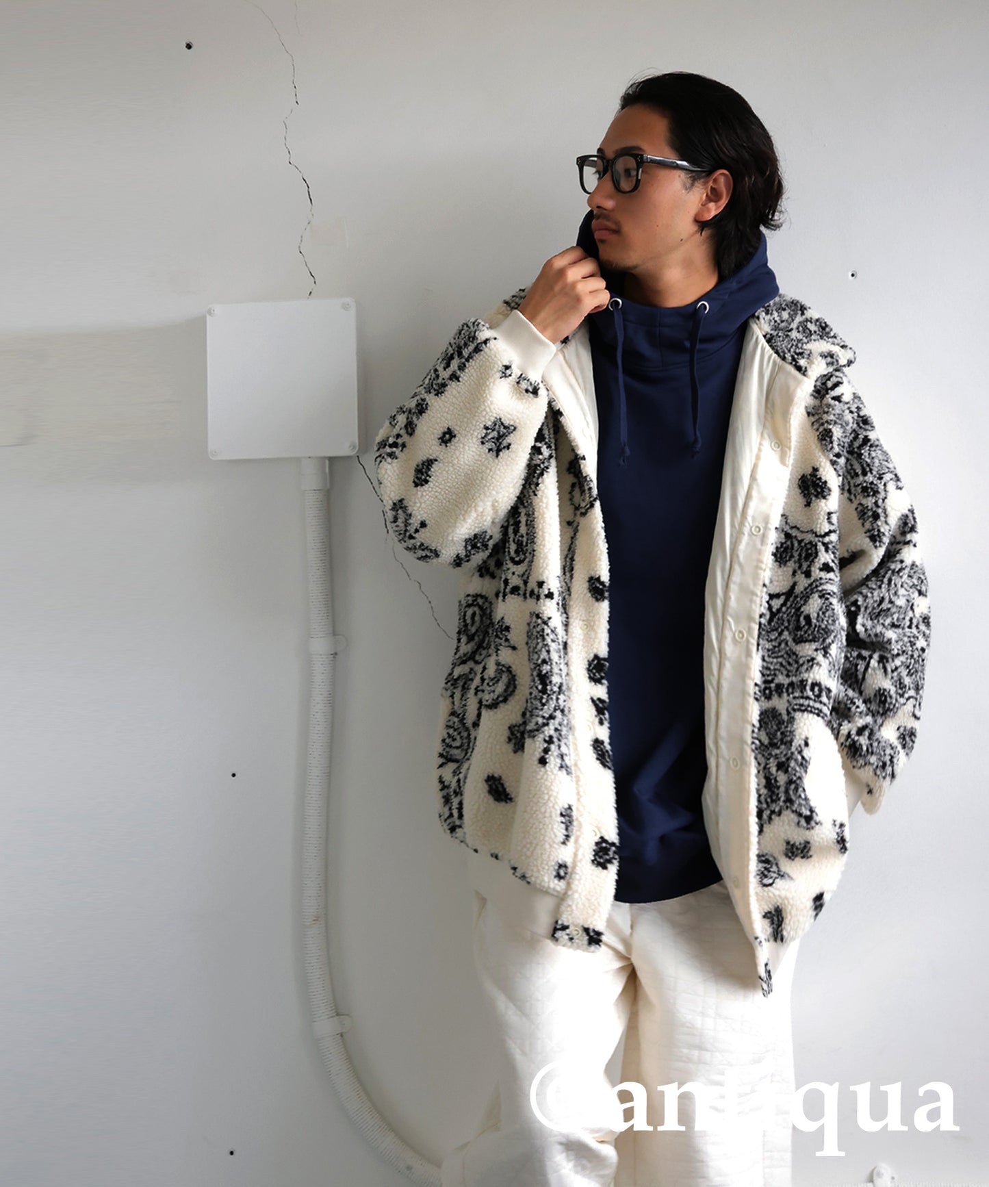 Stand Neck Hoodie Men's