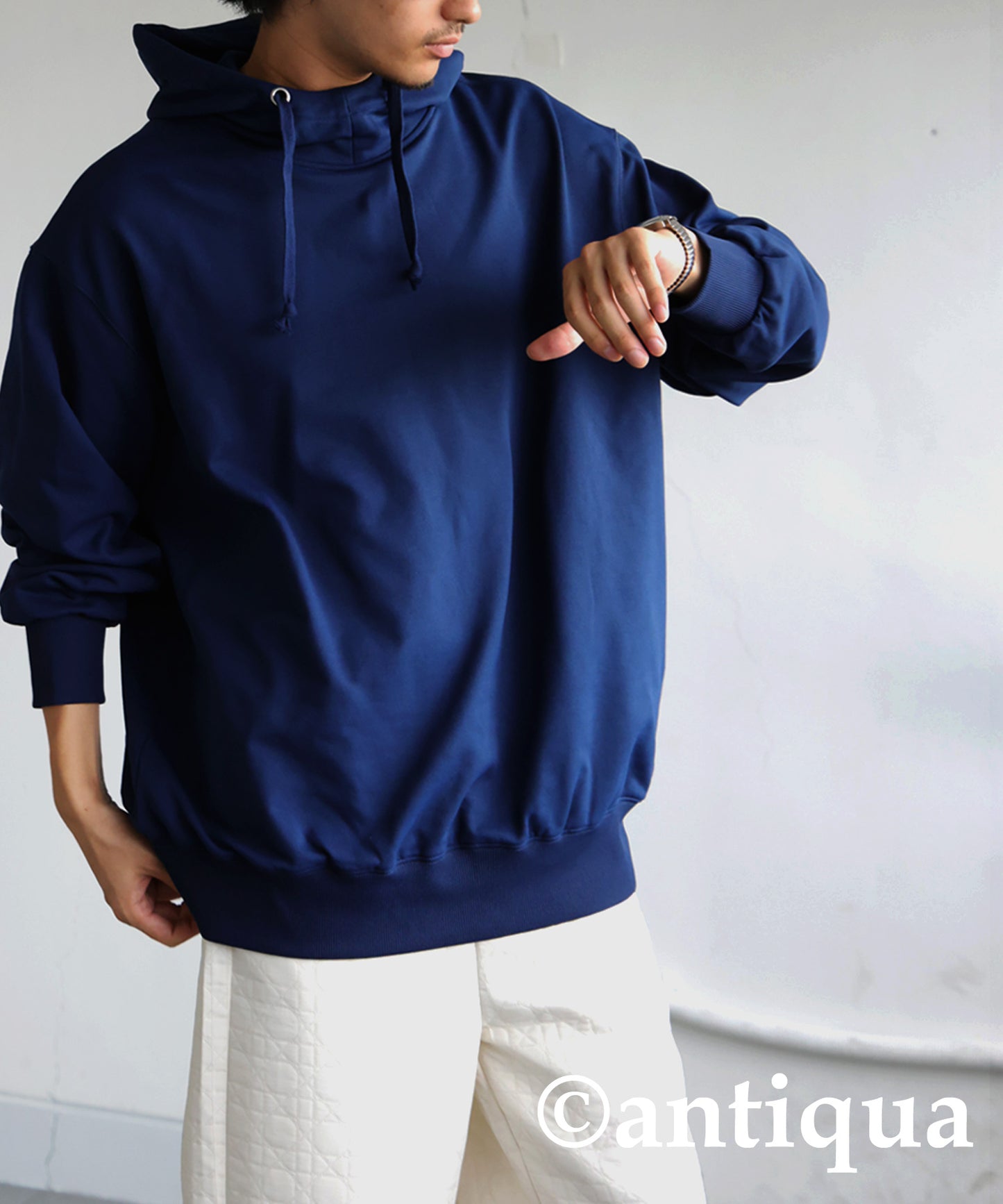 Stand Neck Hoodie Men's