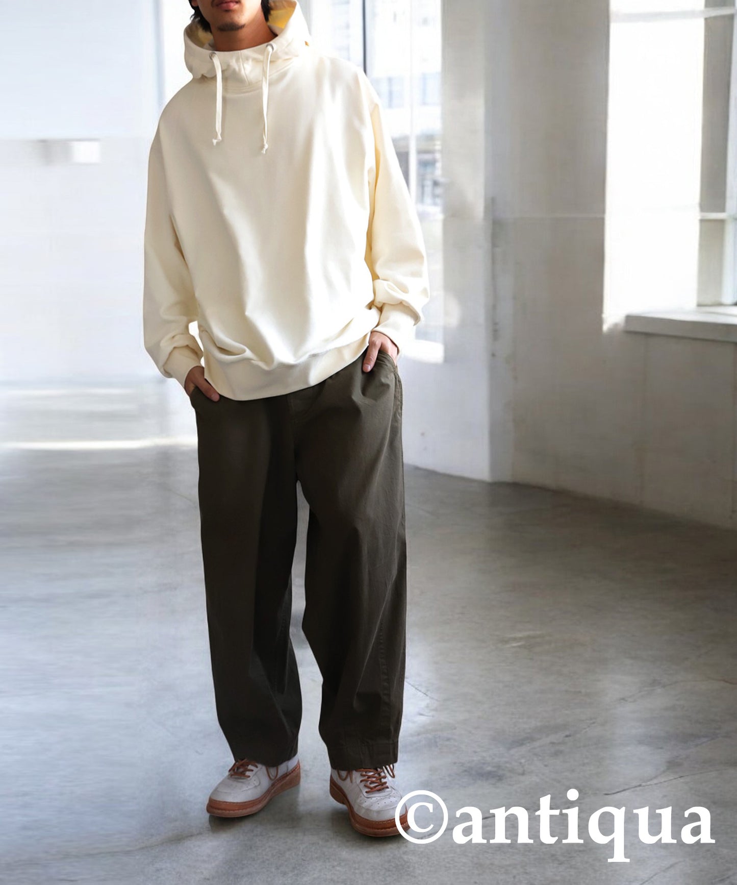 Stand Neck Hoodie Men's