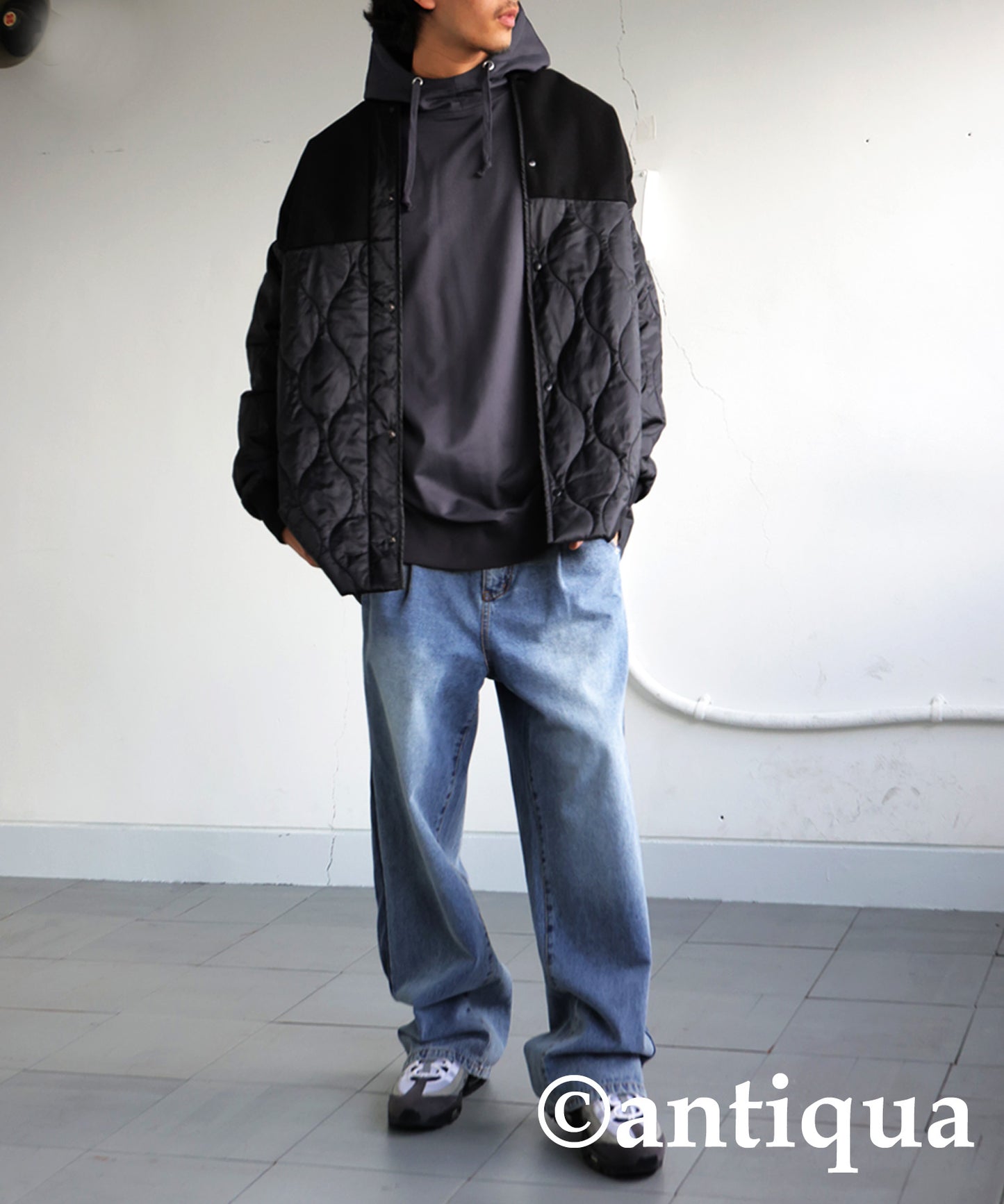 Stand Neck Hoodie Men's