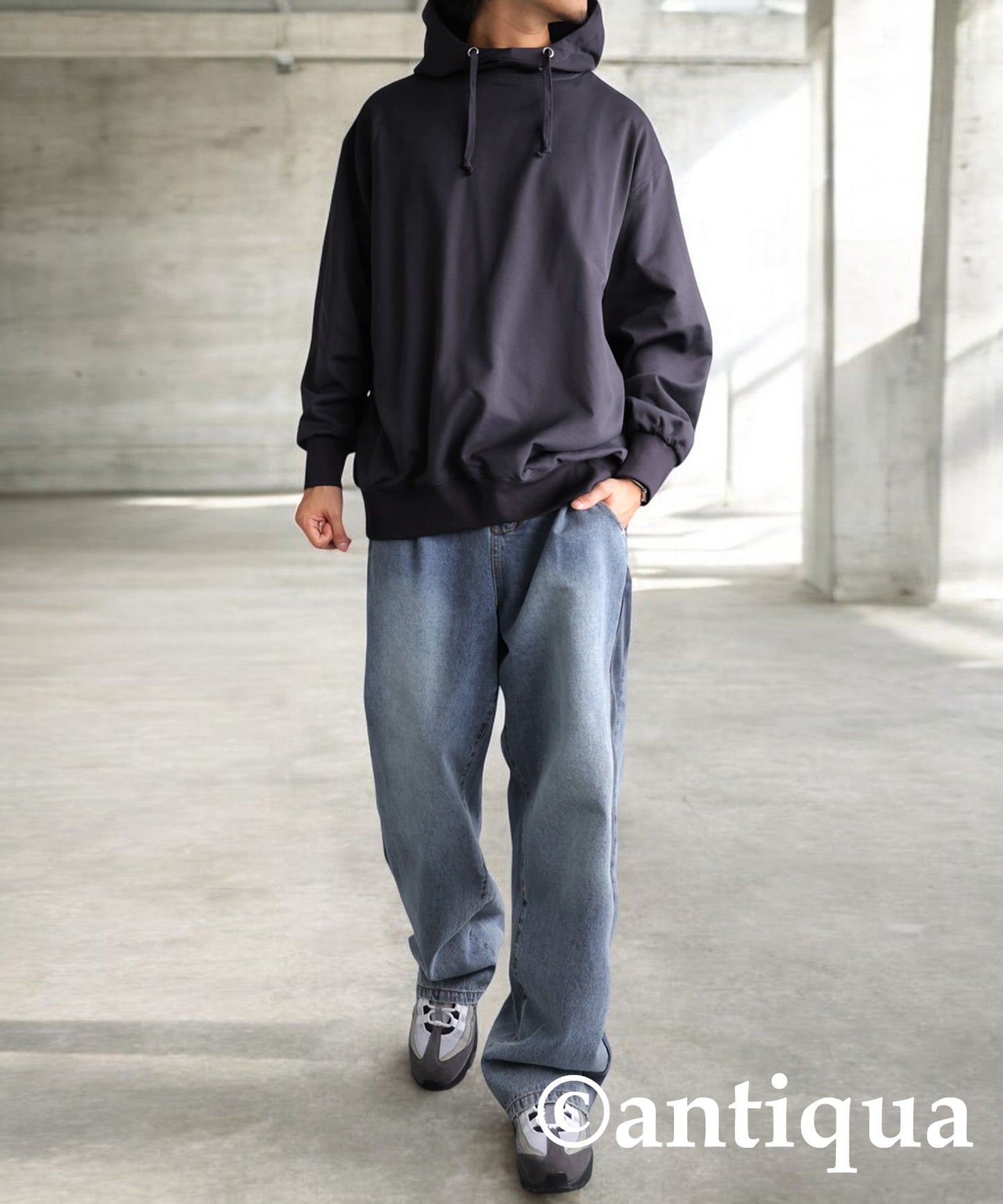 Stand Neck Hoodie Men's