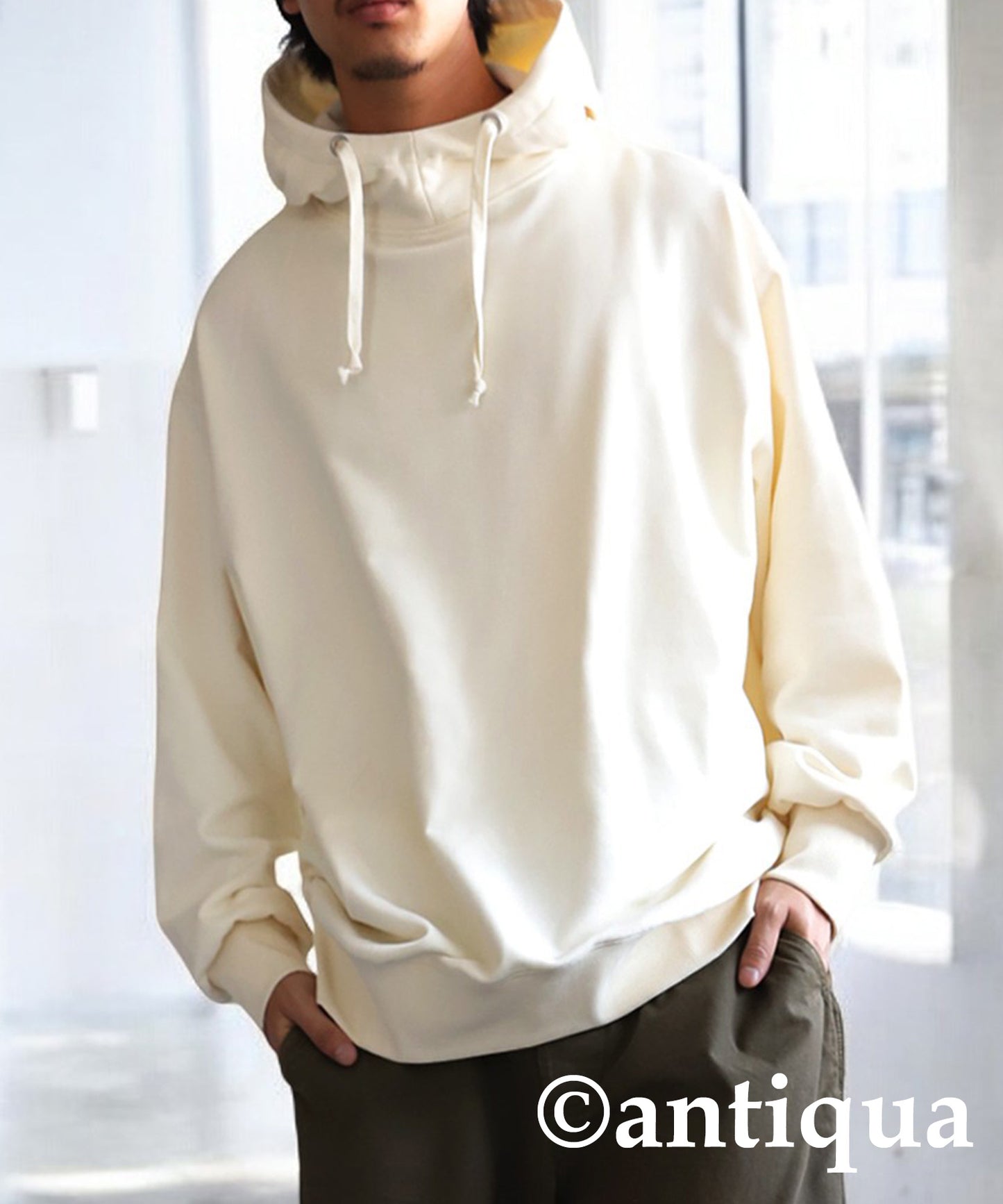 Stand Neck Hoodie Men's