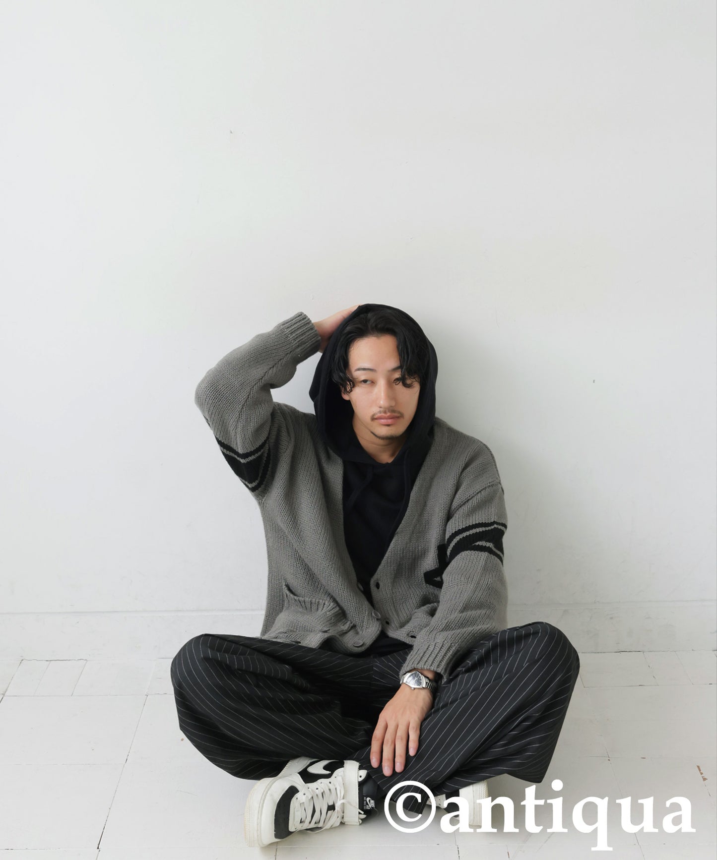 Logo Knit Cardigan Men's