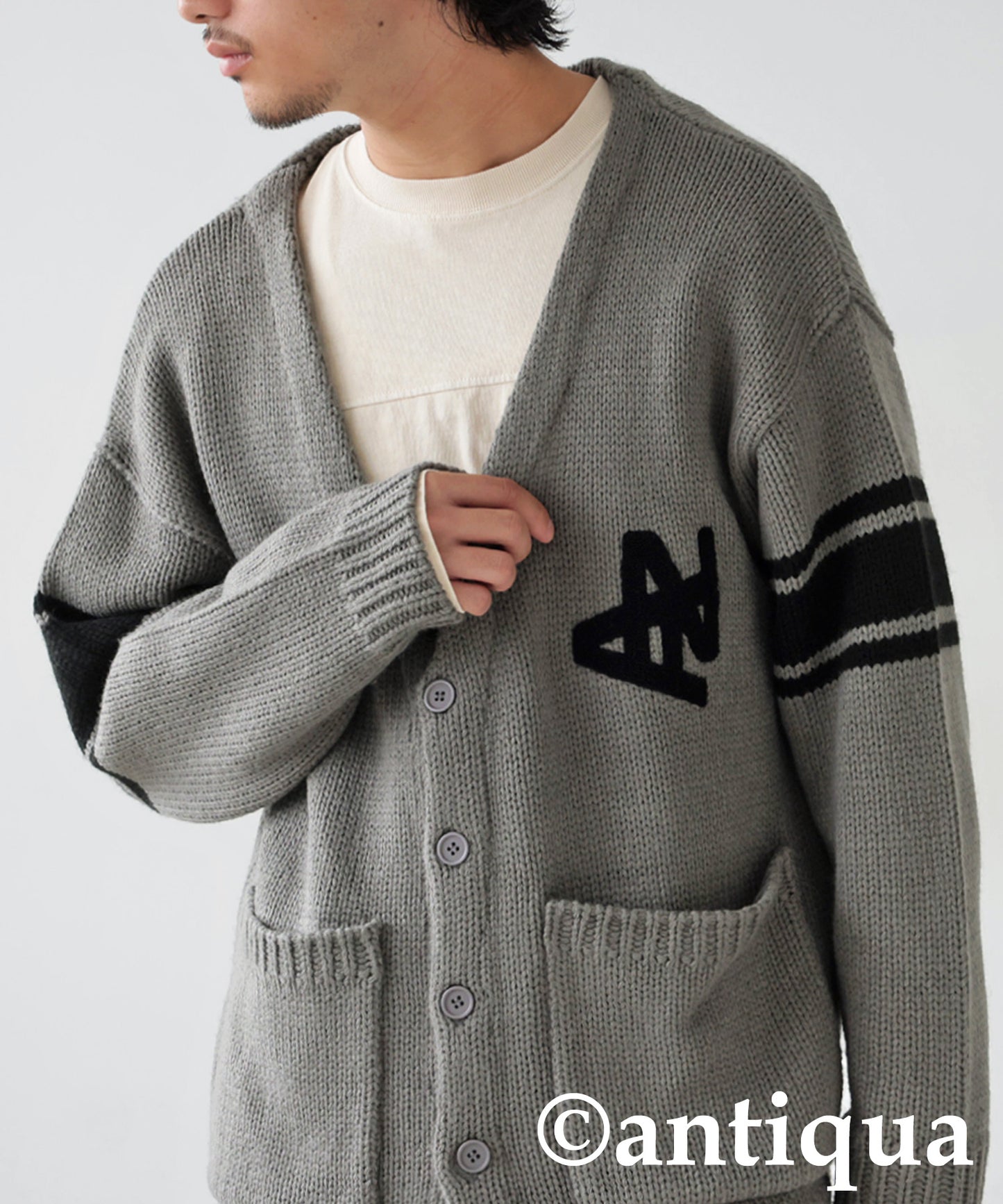 Logo Knit Cardigan Men's