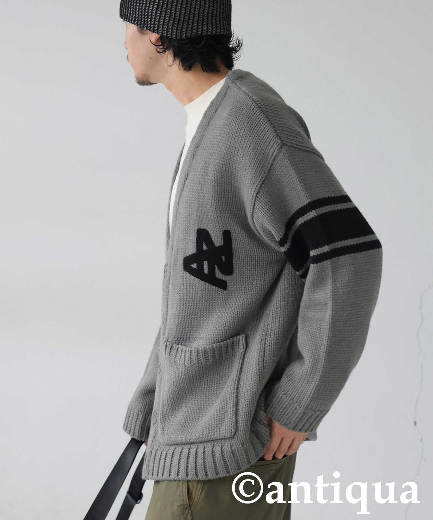 Logo Knit Cardigan Men's