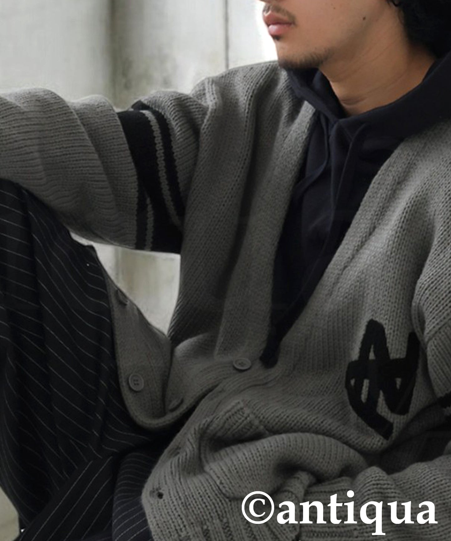 Logo Knit Cardigan Men's