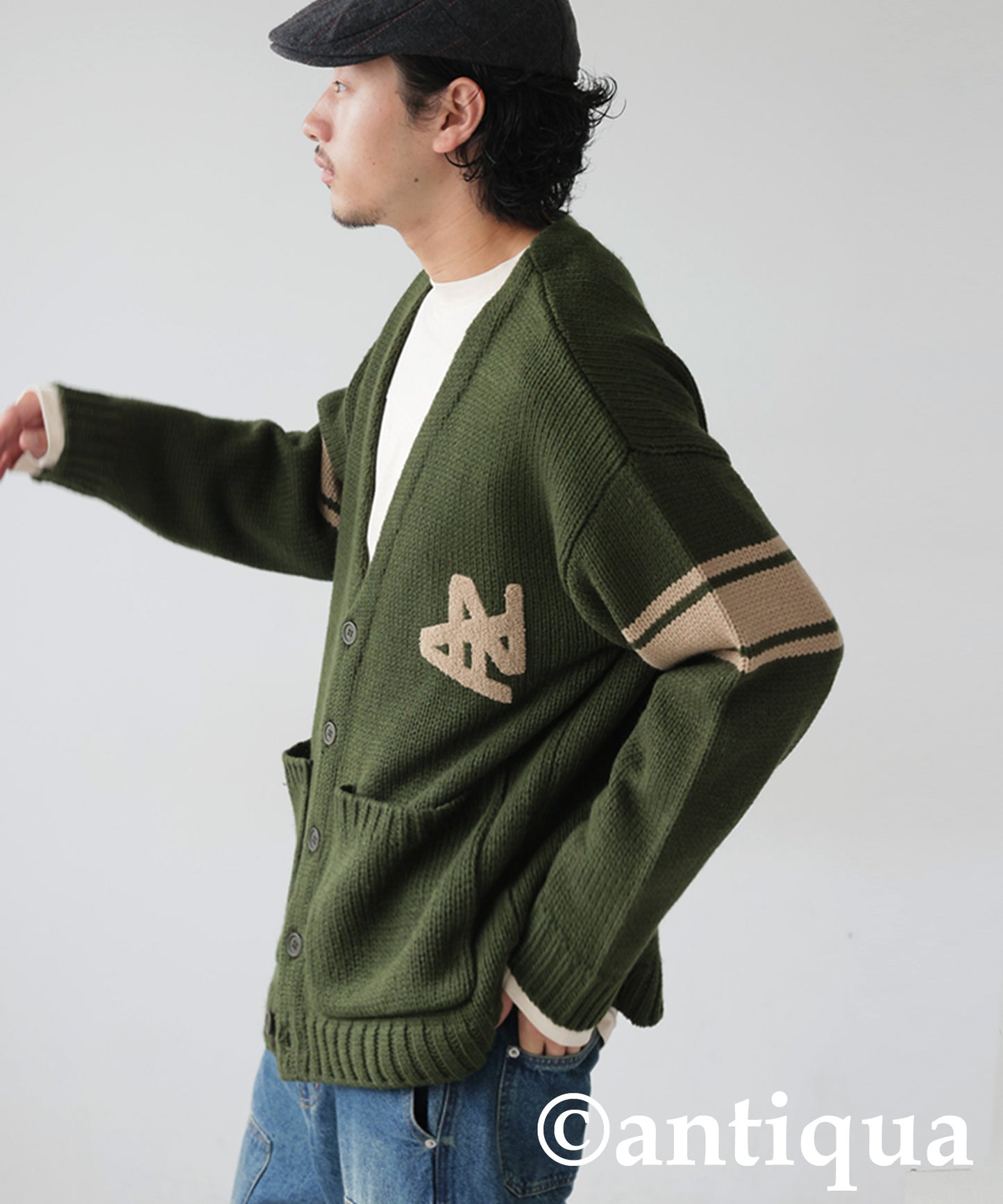 Logo Knit Cardigan Men's