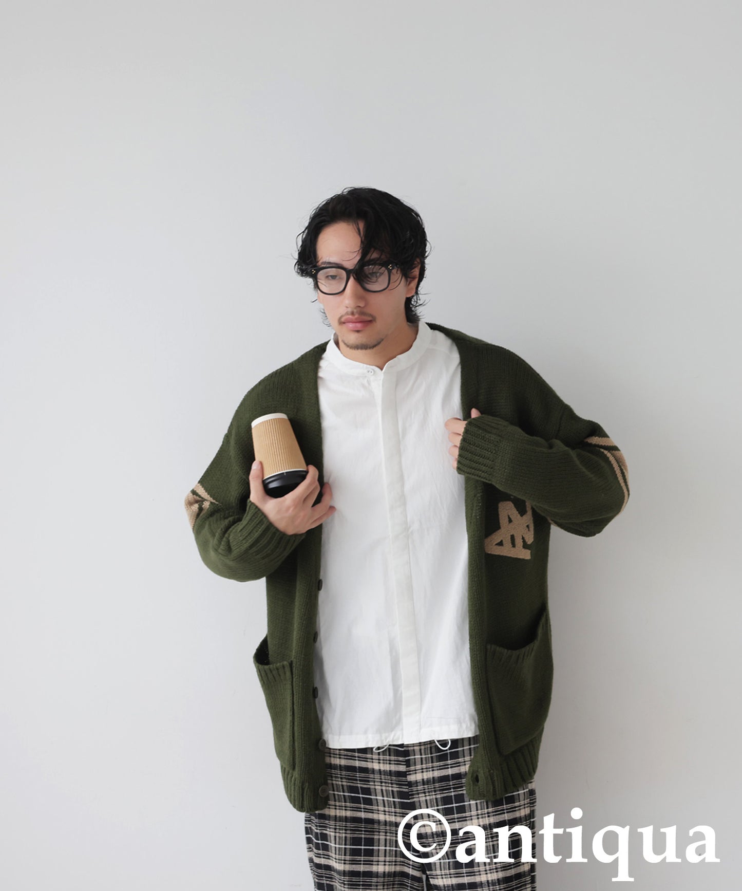 Logo Knit Cardigan Men's